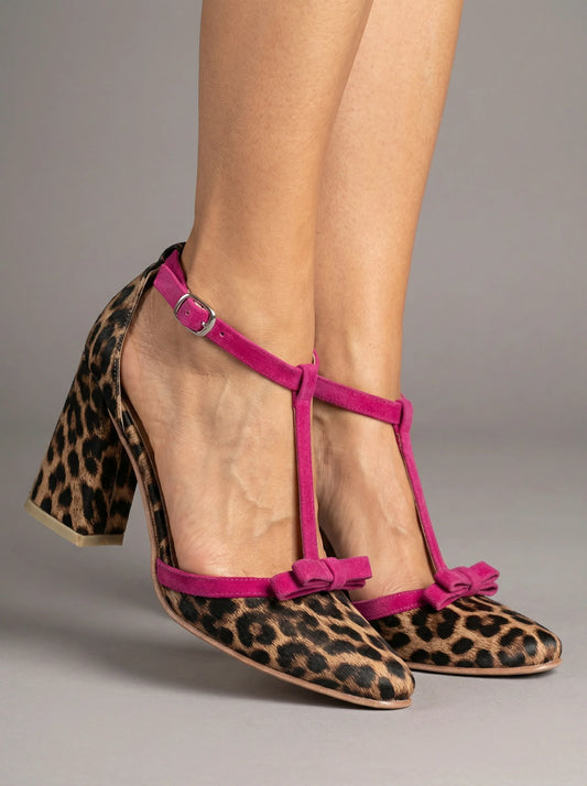 Rosa Antico – T-bar heel for sensitive feet