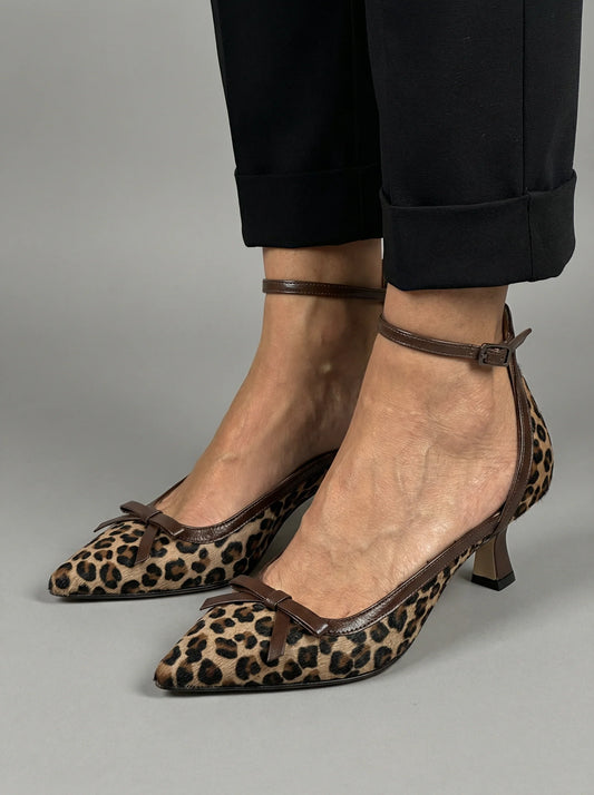 Leopardo Luxe – Leopard Print Heeled Sandal with Comfortable Insole