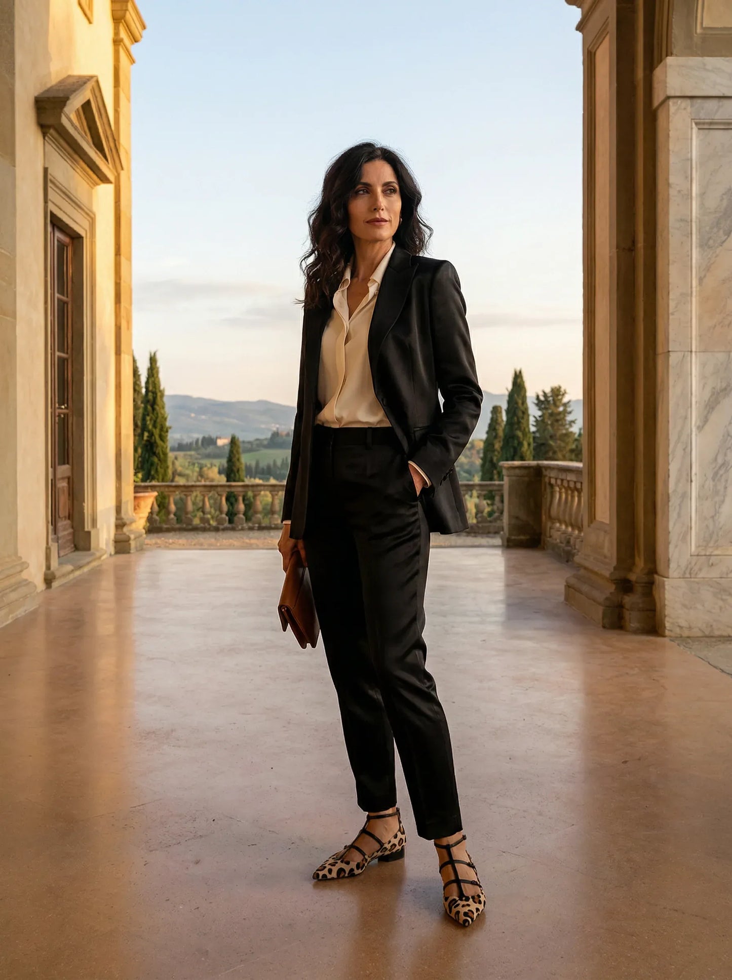 Gioia Ballet Flat – Animal Print Comfort Sandal